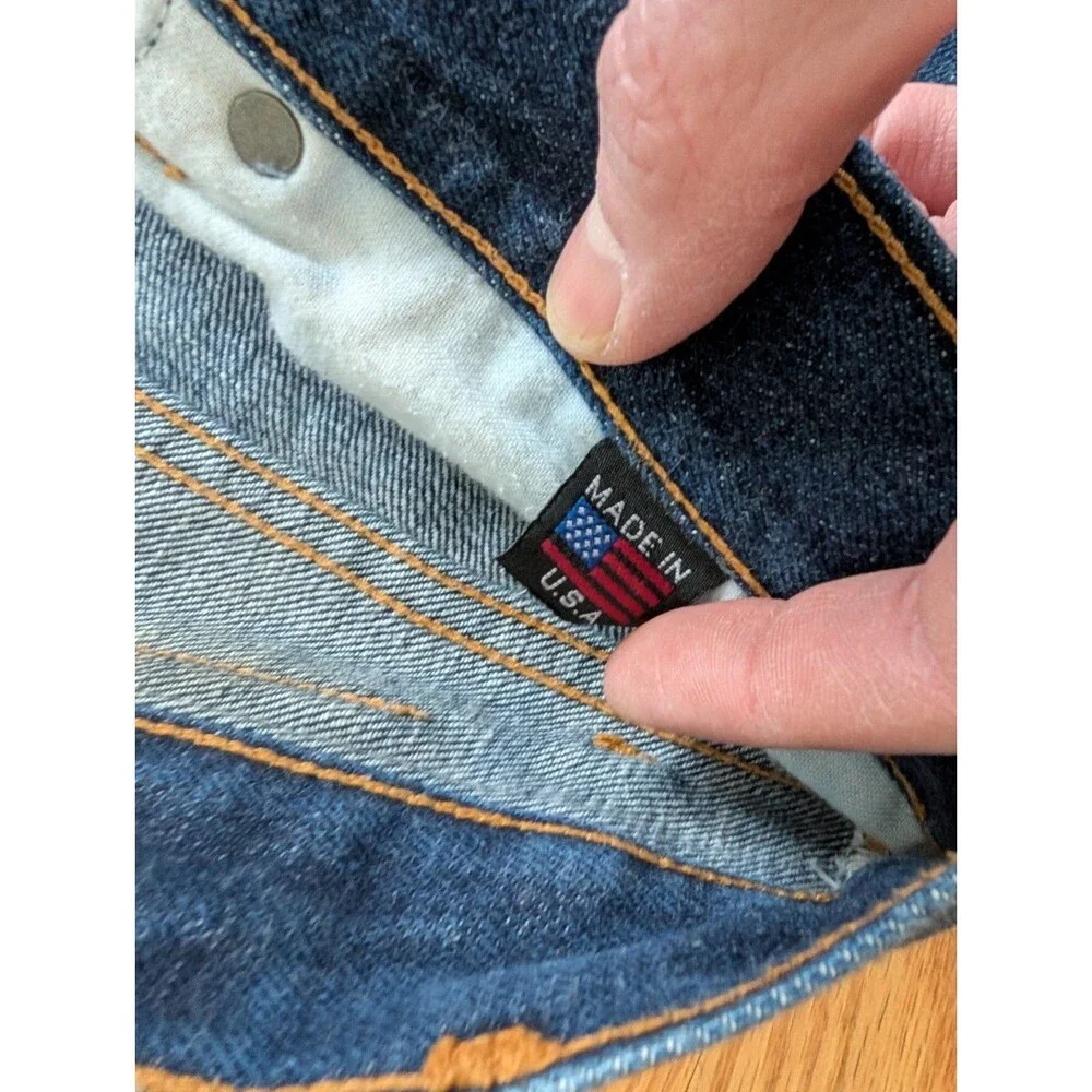 Brave Star Men’s Jeans Size 32 X 29 Dark Wash USA Made Selevedge